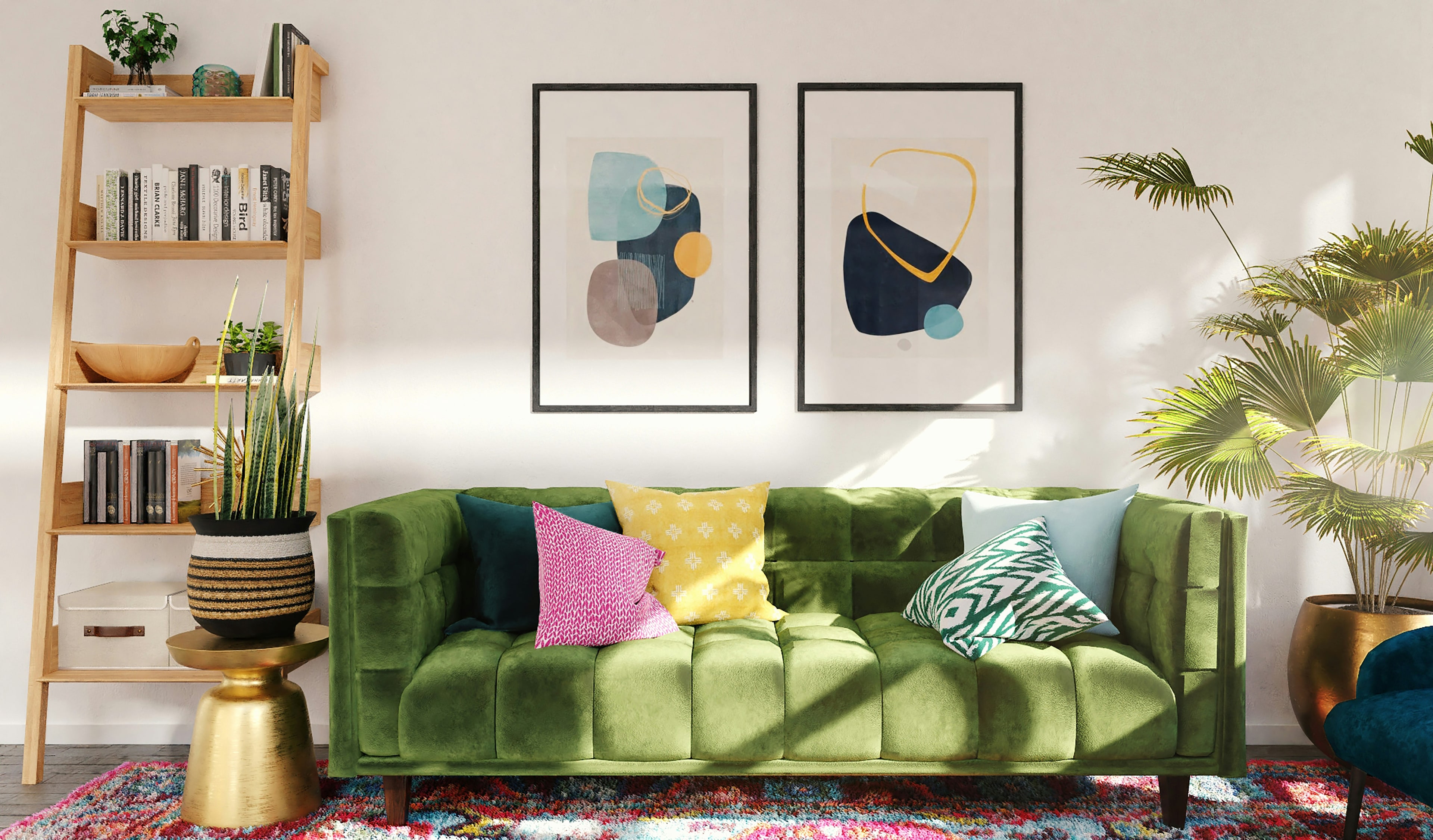 A bright, clutter-free living space at home